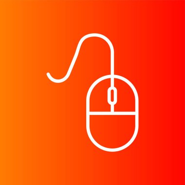 Fare simgesi, vektör illüstrasyonu basit tasarım