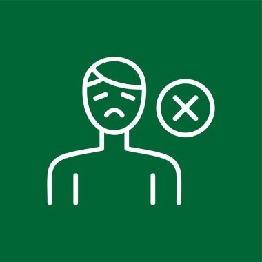 Appitit simgesi eksikliği, vektör illüstrasyonu basit tasarım