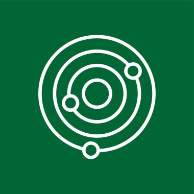 Galaksi simgesi, vektör illüstrasyonu basit tasarım