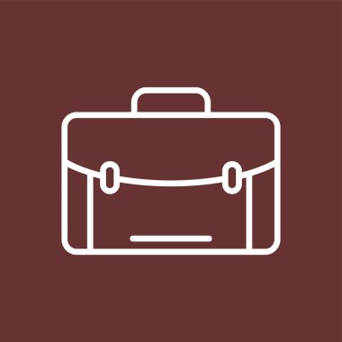 evrak çantası simgesi, vektör illüstrasyonu basit tasarım