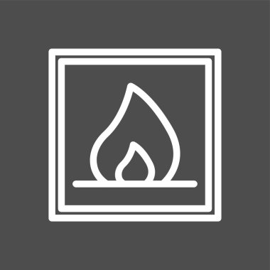 alev simgesi, vektör illüstrasyonu basit tasarım