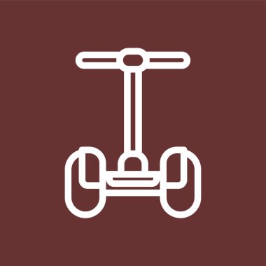 Segway simgesi, vektör illüstrasyonu basit tasarım