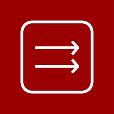 Sağ Ok simgesi, vektör illüstrasyonu basit tasarım