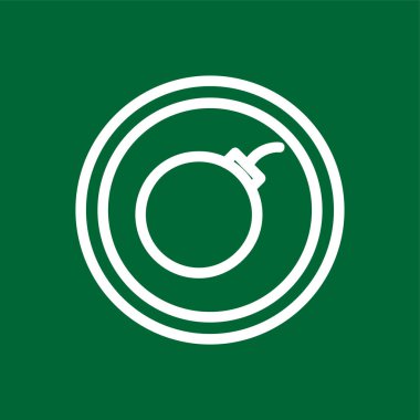 laboratuvar önlüğü simgesi, vektör illüstrasyonu basit tasarım