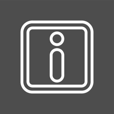 bilgi simgesi, vektör illüstrasyonu basit tasarım