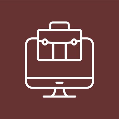 bilgisayar simgesi, vektör illüstrasyonu basit tasarım