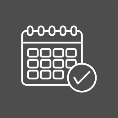 zamanlama simgesi, vektör illüstrasyonu basit tasarım