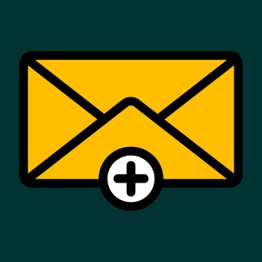 MAIL icon, vector illustration simple design