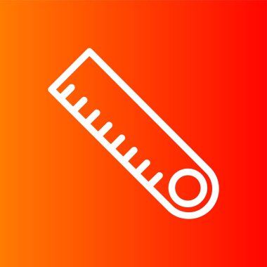 Ruler icon, vector illustration simple design