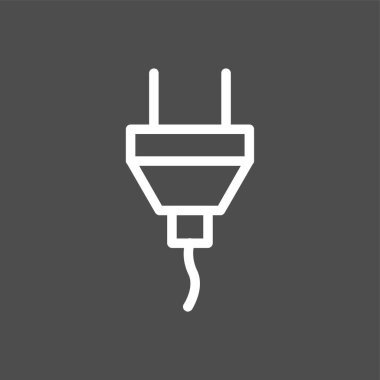 Fiş simgesi, vektör illüstrasyonu basit tasarım