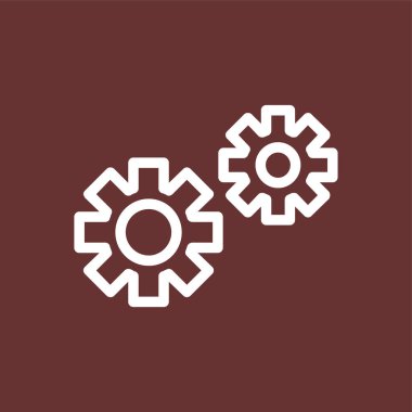 ayarlar simgesi, vektör illüstrasyonu basit tasarım