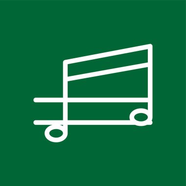 müzik simgesi, vektör illüstrasyonu basit tasarım