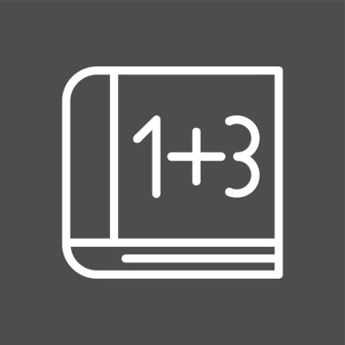 Matematik simgesi, vektör illüstrasyonu basit tasarım