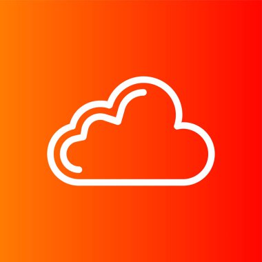 Cloud icon, vector illustration simple design