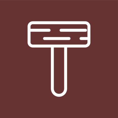 Çekiç simgesi, vektör illüstrasyonu basit tasarım