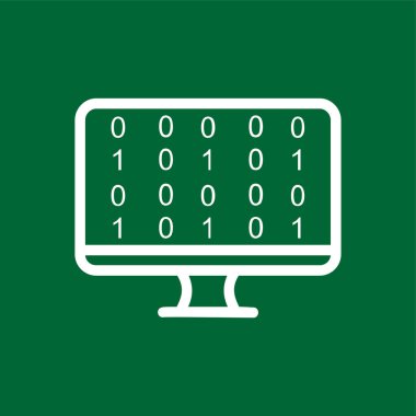 Coding icon, vector illustration simple design