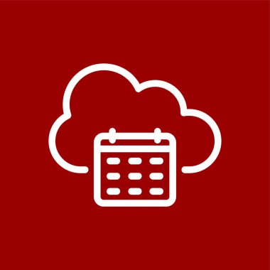 Takvim simgesi, vektör illüstrasyonu basit tasarım