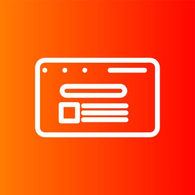 Arama Sonuç simgesi, vektör illüstrasyonu basit tasarım