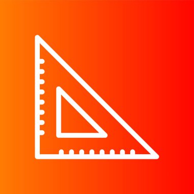 Kare simgesi, vektör illüstrasyonu basit tasarımı ayarla