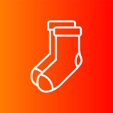 çorap simgesi, vektör illüstrasyonu basit tasarım