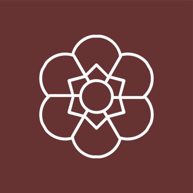 Freesia simgesi, vektör illüstrasyonu basit tasarım