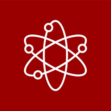 Güneş sistemi simgesi, vektör illüstrasyonu basit tasarım