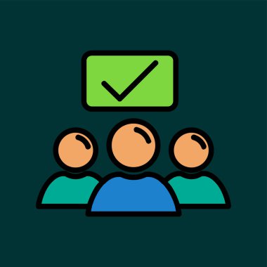 İşe alma simgesi, vektör illüstrasyonu basit tasarım