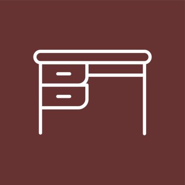 masa simgesi, vektör illüstrasyonu basit tasarım