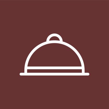 yemek simgesi, vektör illüstrasyonu basit tasarım