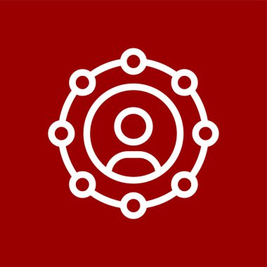 Bağlı Pazarlama simgesi, vektör illüstrasyonu basit tasarım