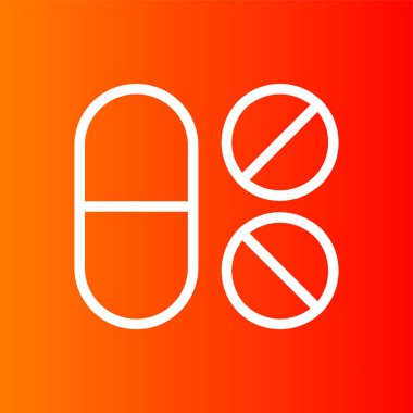 uyuşturucu simgesi, vektör illüstrasyonu basit tasarım