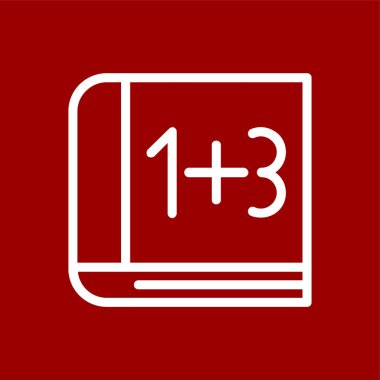 Matematik simgesi, vektör illüstrasyonu basit tasarım