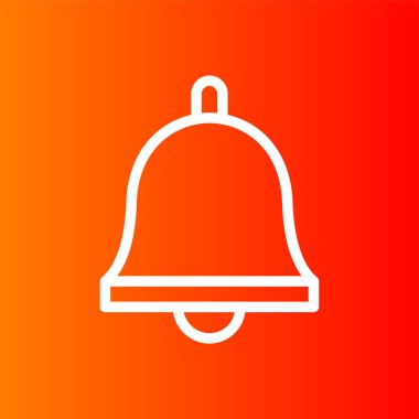 Çan simgesi, vektör illüstrasyonu basit tasarım