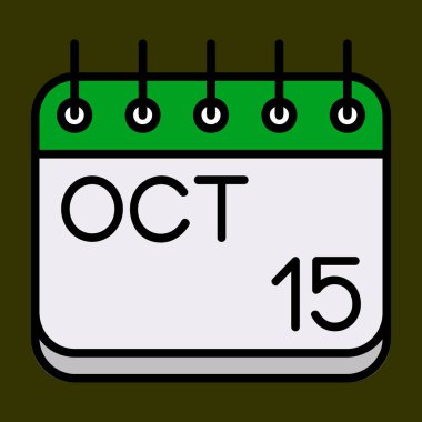 Ekim simgesi, vektör illüstrasyonu basit tasarım