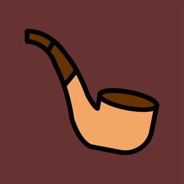 tüten boru simgesi, vektör illüstrasyonu basit tasarım