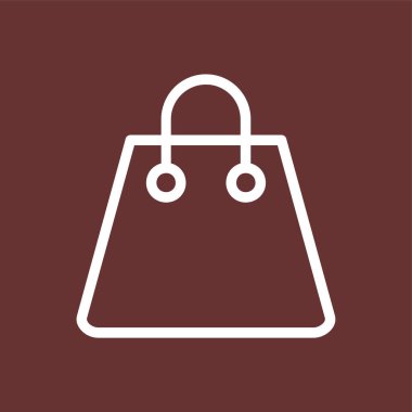 çanta simgesi, vektör illüstrasyonu basit tasarım