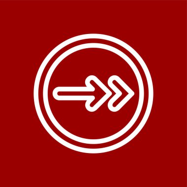 Sonraki simge, vektör illüstrasyonu basit tasarım