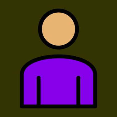 User icon, vector illustration simple design