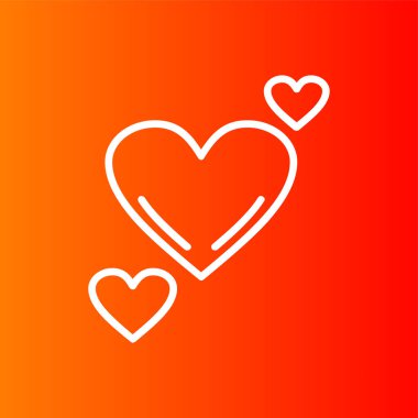 aşk simgesi, vektör illüstrasyonu basit tasarım