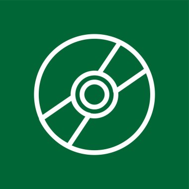 CD simgesi, vektör illüstrasyonu basit tasarım