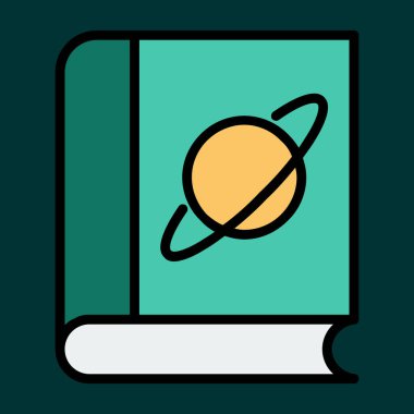 kitap simgesi, vektör illüstrasyonu basit tasarım