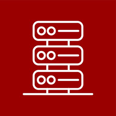 sunucu simgesi, vektör illüstrasyonu basit tasarım