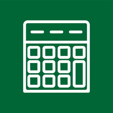 Calculator icon, vector illustration simple design