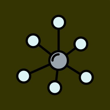 ağ simgesi, vektör illüstrasyonu basit tasarım