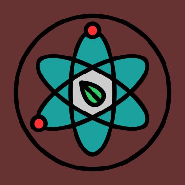 Bilim simgesi, vektör illüstrasyonu basit tasarım