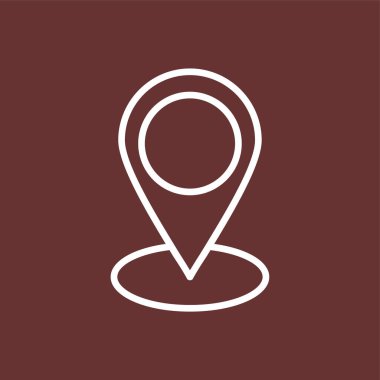 GPS simgesi, vektör illüstrasyonu basit tasarım