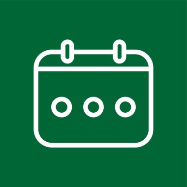 Takvim simgesi, vektör illüstrasyonu basit tasarım