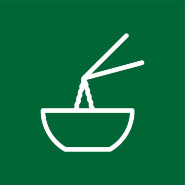 Erişte simgesi, vektör illüstrasyonu basit tasarım