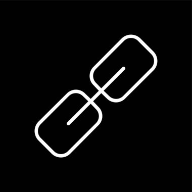 Hiperlink simgesi, vektör illüstrasyonu basit tasarım