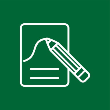 Taslak simgesi, vektör illüstrasyonu basit tasarım